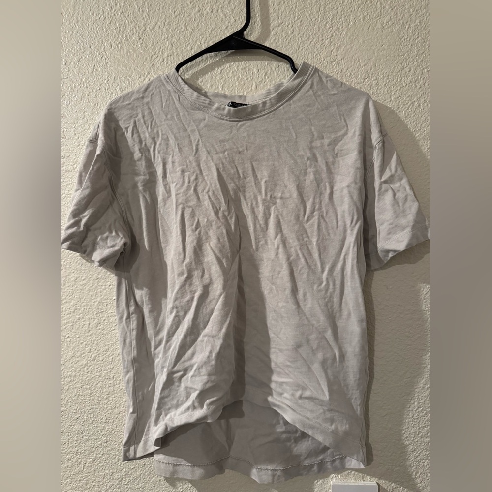 Zara Light Gray Short Sleeve Tee